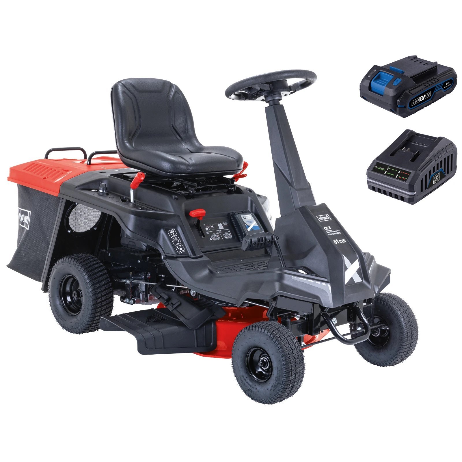 151350 Scheppach 5911292901 MR230-61 224cc 4.4kW hybride benzine grasmaaier (met accu) - Afbeelding 1