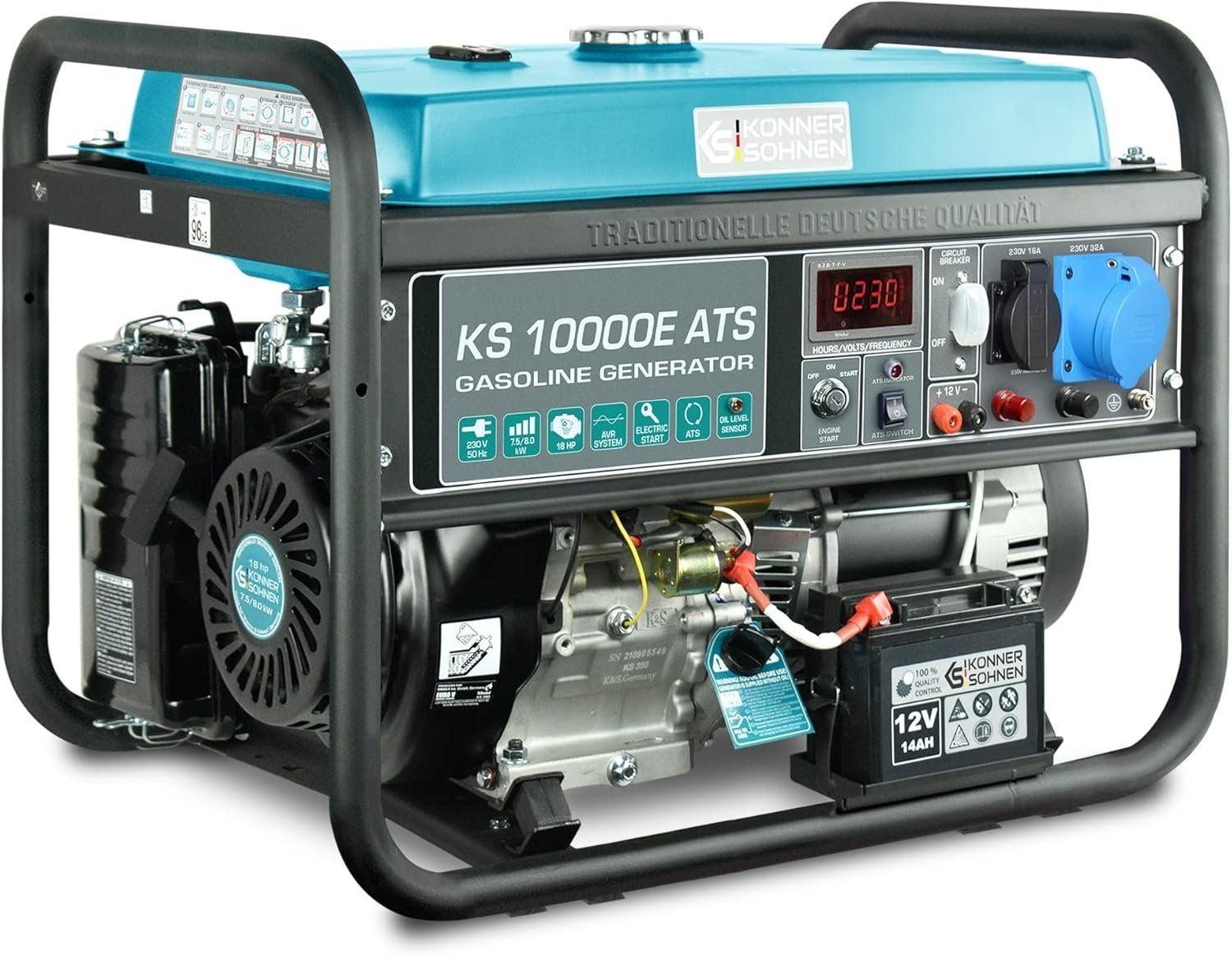 211 Benzinegenerator "Könner & Söhnen" KS 10000E - Afbeelding 1