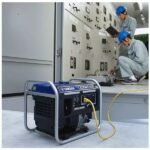 Yamaha 2,5 kVA draagbare benzine-omvormergenerator EF2500i in werking - Afbeelding 4