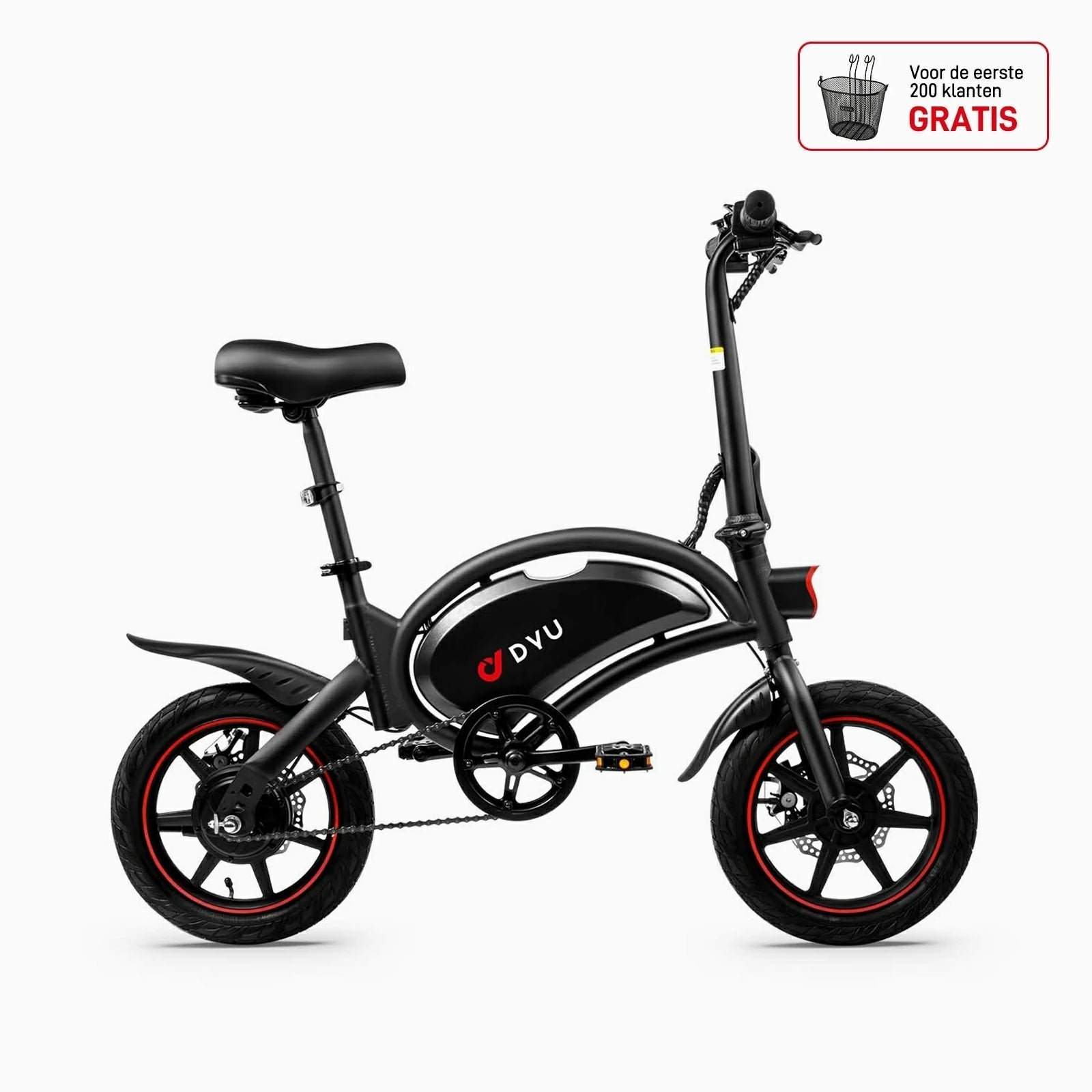 26171940-5a6b-43dd-b7b5-b68b25cd0402 DYU D3F 14 Inch Mini Opvouwbare Elektrische Fiets - Afbeelding 1