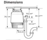 Voedselverspilling InSinkErator Evolution Plus 1000 EC 80376H-ISE InSinkErator - Afbeelding 3