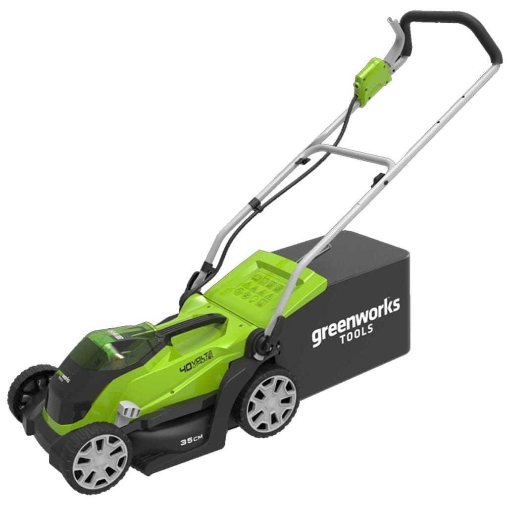 334 Greenworks G40LM35 grasmaaier met 2 x 40V 2Ah accu (2501907UC) - Afbeelding 1