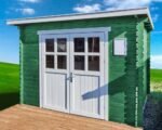 Tuinhuisje Houten schuur Blokhut 3x2,5m 28mm - Afbeelding 4