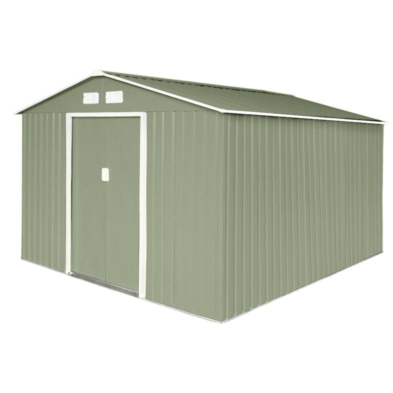 418 HATTORO S300 gereedschapsschuur tuinhuis schuur 15 m³ groen - Afbeelding 1