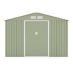 HATTORO S300 gereedschapsschuur tuinhuis schuur 15 m³ groen - Afbeelding 2