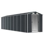 vidaXL Tuinschuur 191x725x198 cm gegalvaniseerd staal antracietkleurig - Afbeelding 8