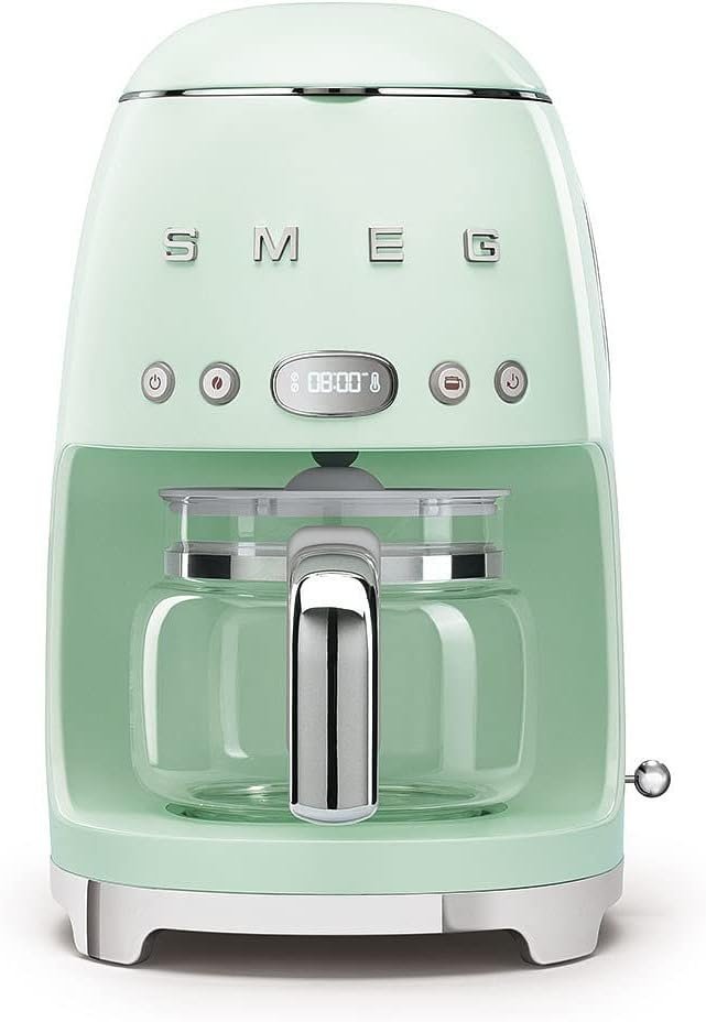 5159dyZY1nL._AC_SL1000_ Smeg 50's Retro DCF02PGUK Filterkoffiezetapparaat met timer - Pastelgroen - Afbeelding 1