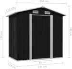 Tuinberging Antraciet Staal 204x132x186 Cm - Afbeelding 4