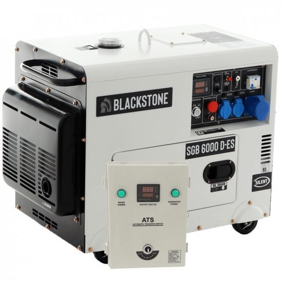 566 Blackstone SGB 6000 D-ES - Stille dieselstroomgenerator met AVR 5,3 kW - Continu 5 kW Eenfase - Afbeelding 1