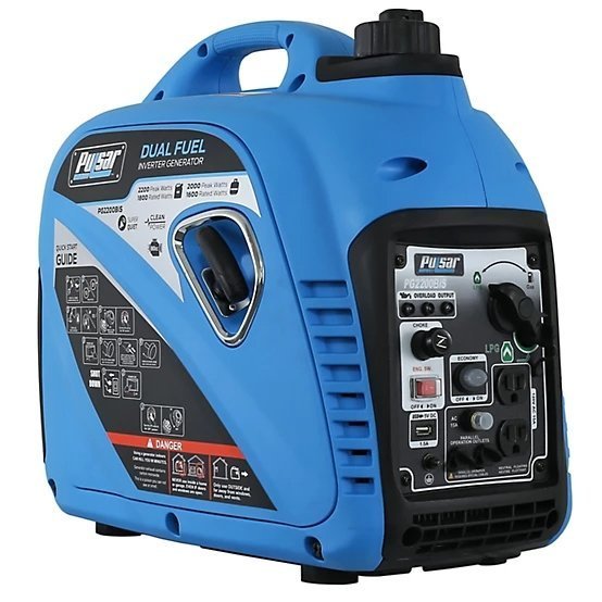 5a24eef2-eb2b-4dda-a76a-f4fd1500a7e8 Pulsar 2.200/1.800 Watt dual-fuel draagbare invertergenerator, CARB-conform, USB-uitgang - Afbeelding 1