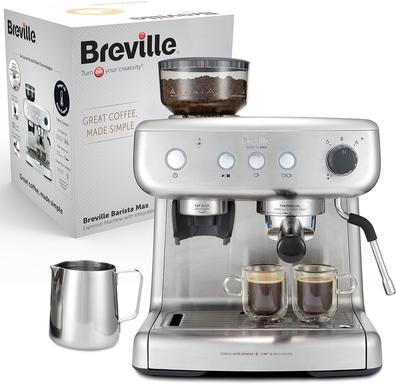 5da020f3-e4b4-463b-b0e8-3391cf6a70bb Breville Barista Max Espressomachine - Afbeelding 1