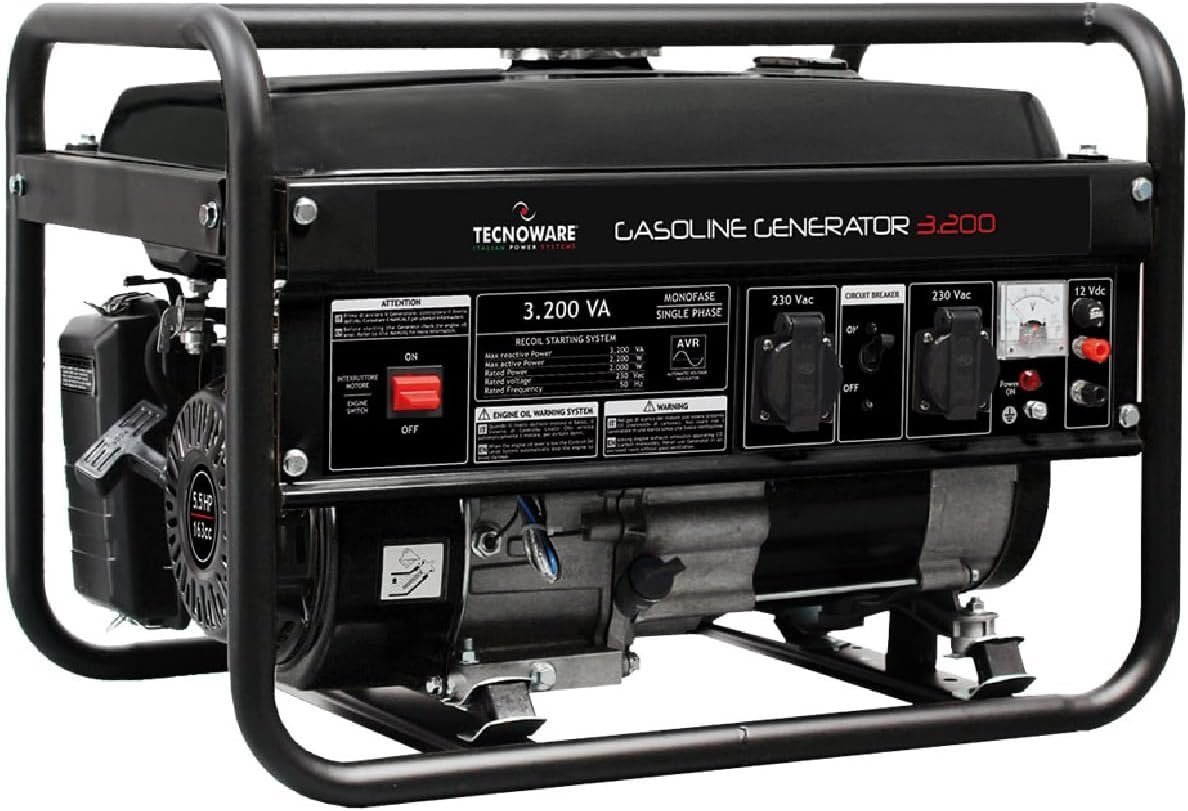 613GOGQXmSL._AC_SL1500_ Elektrische generator 3200VA Tecnoware - Afbeelding 1