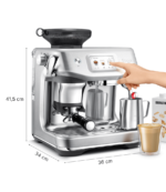 Cafeteras Sin cápsulas Sage SES990BSS 2500,0000L - Plata fantasma - Afbeelding 2