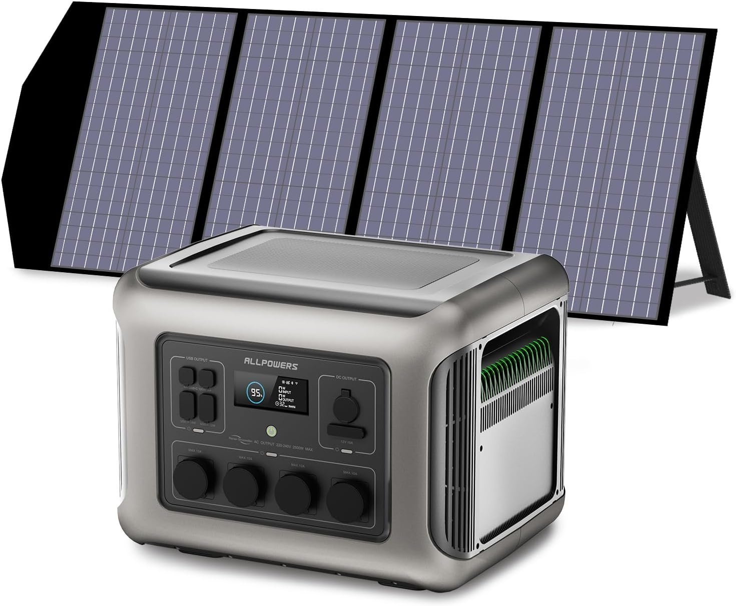 71VEFmEJD-L._AC_SL1500_ 2500W Draagbare zonnegenerator LiFePO4 batterij 2016Wh, draagbare elektrische generator - Afbeelding 1