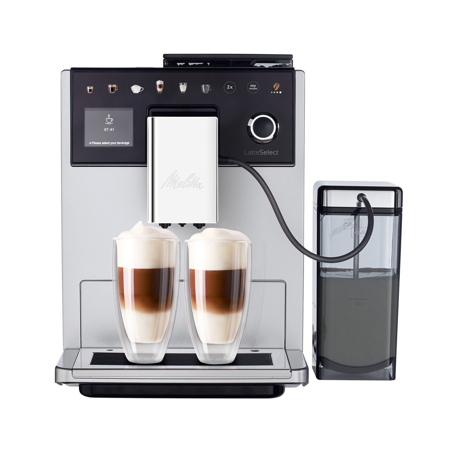 757 Melitta LatteSelect Zwart-Zilver - Afbeelding 1