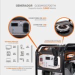 Kleine stille invertergenerator 3,5 kW VINCO 60157 - Afbeelding 4