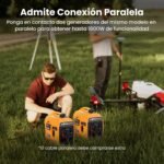1200W benzinegenerator 230V stille draagbare lichtgewicht generator met USB-uitgangen voor thuis en camping Maxpeedingrods - Afbeelding 5