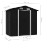 Tuinberging Antraciet Staal 204x132x186 Cm - Afbeelding 5