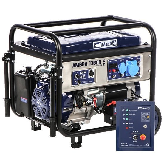 96db4e6a-8e6c-498a-a3d2-d88c16e423ac BullMach AMBRA 13800 E-3 Benzinegenerator met AVR 10 kW - Afbeelding 1