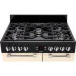 LEISURE Cookmaster CK90F232C 90 cm Dual Fuel fornuis - crème - Afbeelding 3