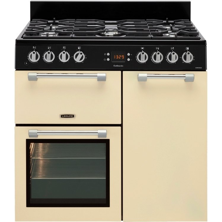 CK90F232C LEISURE Cookmaster CK90F232C 90 cm Dual Fuel fornuis - crème - Afbeelding 1