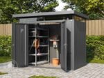 2,63x1,8x2,31 mm Tuinschuur antraciet Staal Tuinschuur - Afbeelding 7