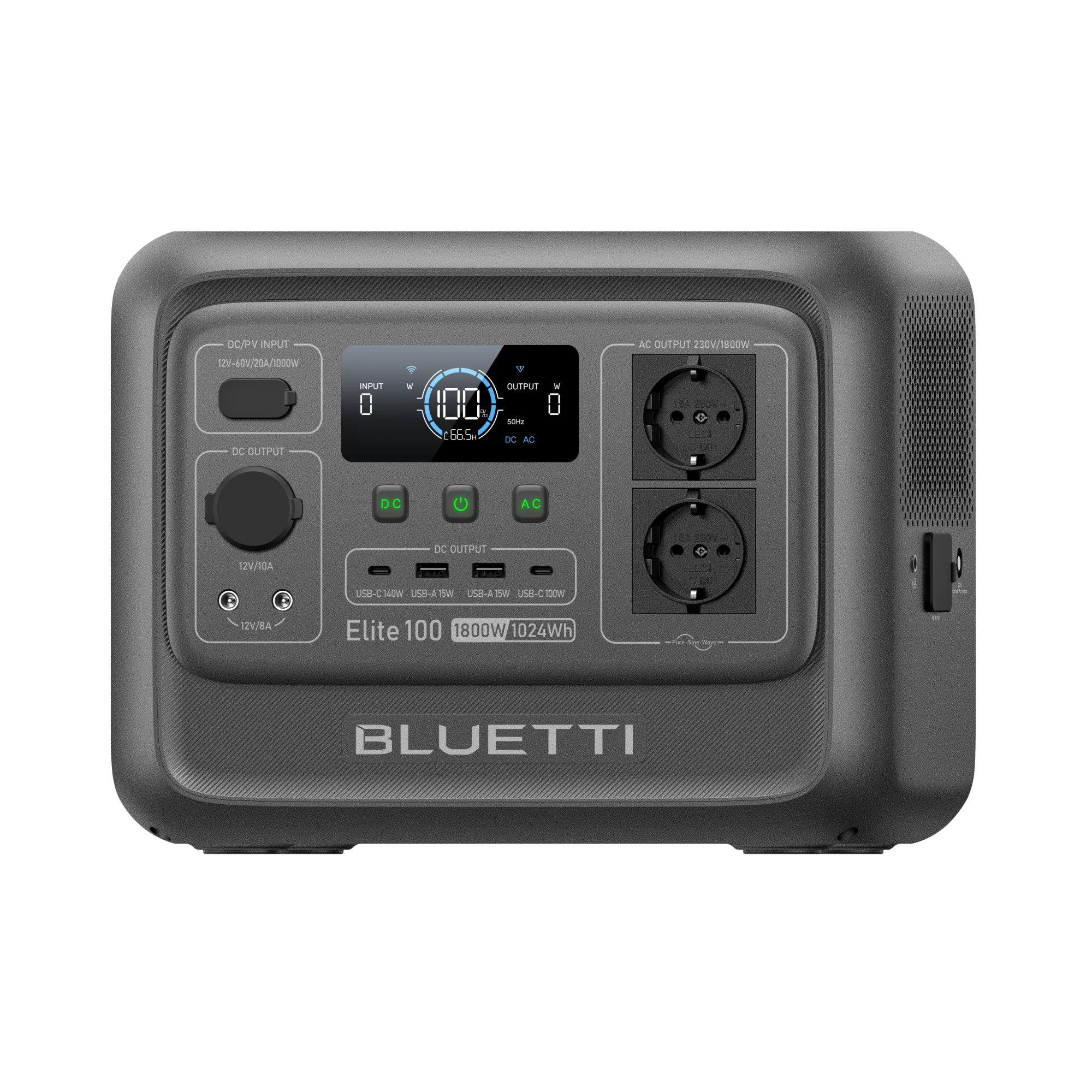 Elite100V2EU_1x_007daf4e-9722-4572-8e69-f7835475ff8e_2000x Draagbaar Energie Station BLUETTI Premium 100 V2 1800W 1024Wh - Afbeelding 1