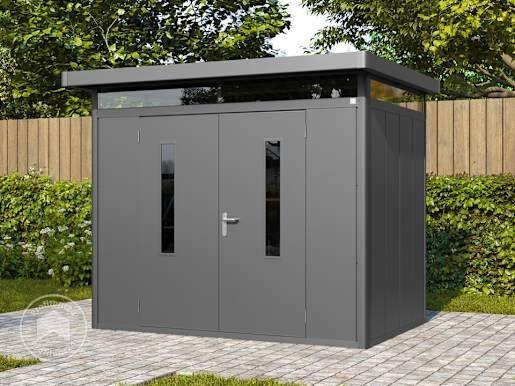 GBD_GEH_ELIAS_2618 2,63x1,8x2,31 mm Tuinschuur antraciet Staal Tuinschuur - Afbeelding 1