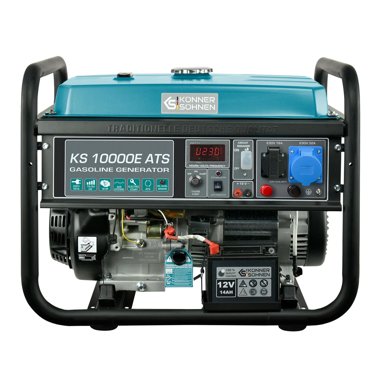 KS_10000E_ATS_01 Könner & Söhnen KS 10000E ATS Energiegenerator - Afbeelding 1