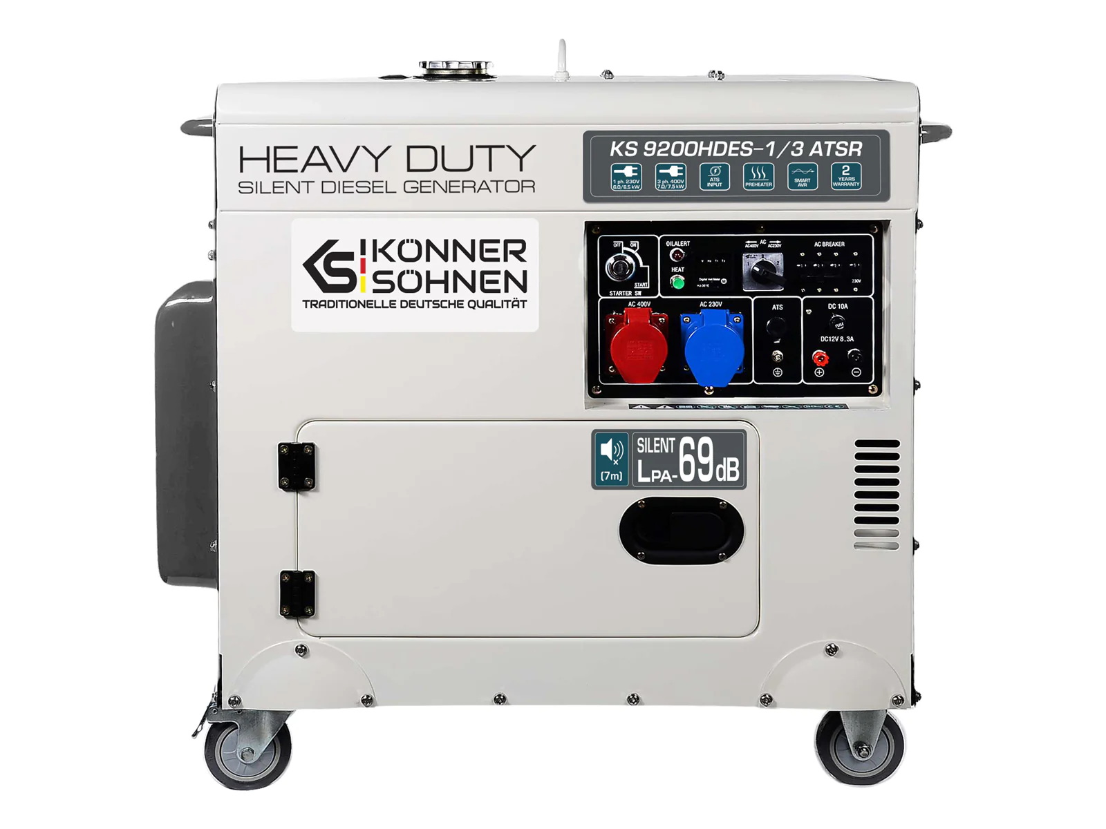 KS_9200HDES_1-3_ATSR_01 Könner & Söhnen Dieselgenerator KS 9200HDES-1/3 ATSR Maximaal Vermogen 6,5–7,5 kW - Afbeelding 1