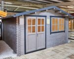 Tuinhuisje Houten schuurtje Gereedschapshuisje Blokhut 4x4m 28mm - Afbeelding 7