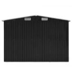 vidaXL Tuinschuur 257x580x181 cm Metaal - Afbeelding 7
