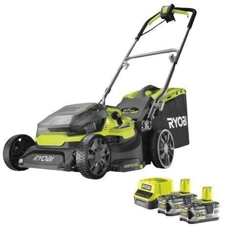 b172a7d8-68e8-4555-b9c5-c36264cc9aa0 Ryobi 5133004583 RY18LMH37A-250 18V 37cm hybride grasmaaier + accu's - Afbeelding 1