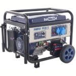 BullMach AMBRA 9500 E Benzine-stroomgenerator op wielen met AVR 7,5 kW