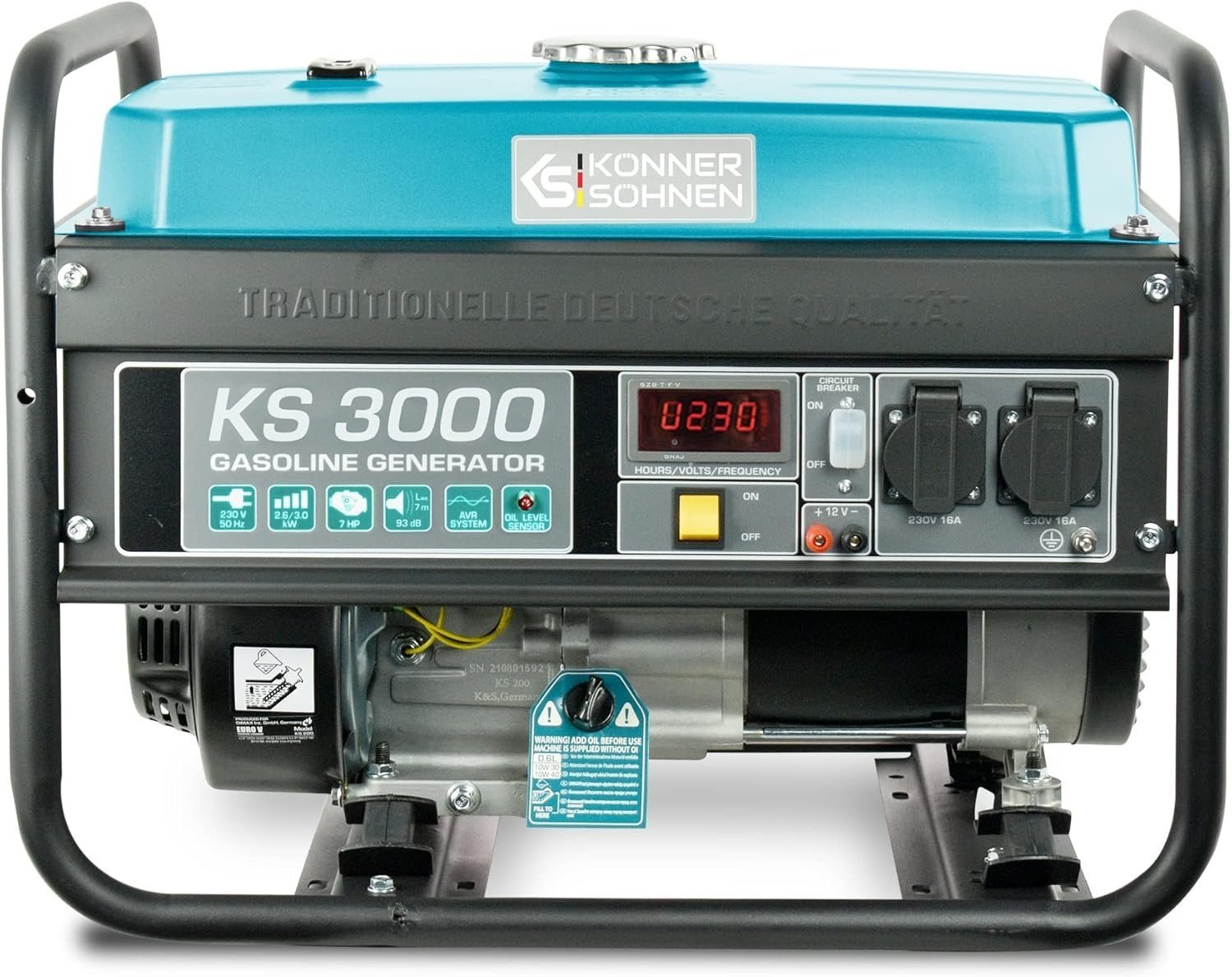 cd091097-39dd-4e99-b4da-0a814eba6729 De benzinegenerator KS 3000E van het Duitse merk Könner & Söhnen - Afbeelding 1