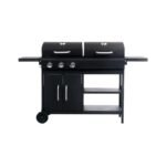 Combinatiebarbecue op gas en kolen met 3 branders - Afbeelding 2
