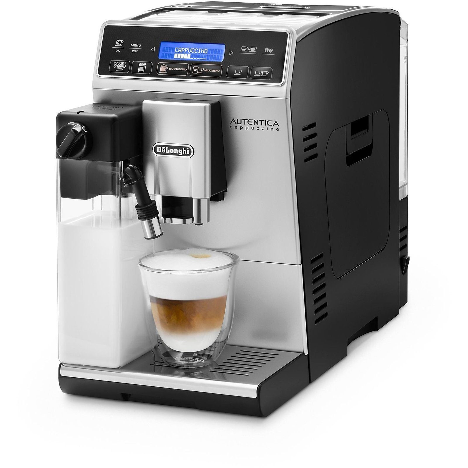 d6ba3bcb-1df9-4144-8453-bfd4336f1bff DeLonghi Autentica ETAM 29.660.SB Koffiezetapparaat met bonen - Zilver en Zwart - Afbeelding 1
