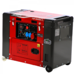 GeoTech Pro DGP8000SE-3 stille dieselstroomgenerator met wielen AVR 6 kW