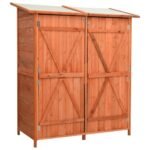 vidaXL Tuinschuur 136x75x160 cm Massief Vurenhout - Afbeelding 3