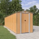Tuinhuis Lichtbruin 192x855x223 cm Gegalvaniseerd staal