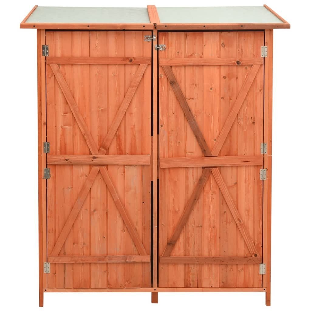 image_3_171451 vidaXL Tuinschuur 136x75x160 cm Massief Vurenhout - Afbeelding 1
