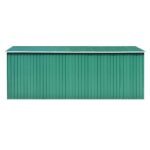 Tuinhuis 257x489x181 cm Metaal Groen - Afbeelding 2