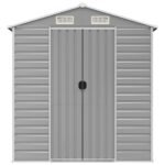 vidaXL Tuinschuur 191x555x198 cm gegalvaniseerd staal