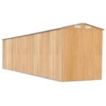 Tuinhuis Lichtbruin 192x855x223 cm Gegalvaniseerd staal - Afbeelding 2
