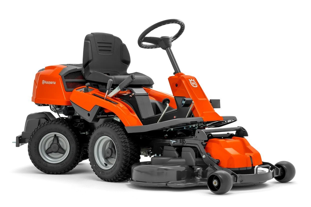 kv-573323 HUSQVARNA R214C 413cc hydrostatische zitmaaier met achteruitworp Basisplan inclusief - Afbeelding 1