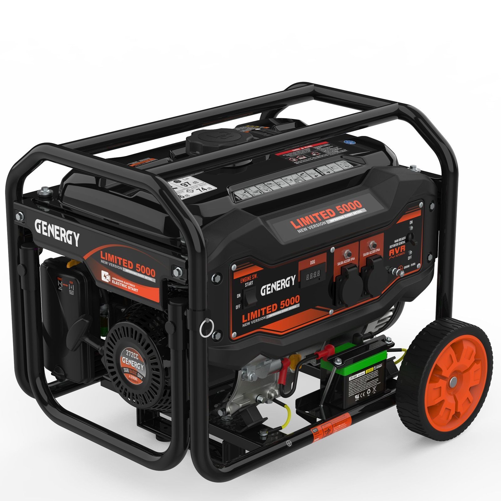 media Generator Genergy Limited 5000 – 4500W maximaal uitgangsvermogen bij 230V - Afbeelding 1