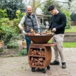 ASH Phoenix XXL Cortenstaal Plancha barbecue met grillring - Afbeelding 3