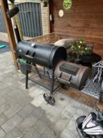 Intratuin houtskool barbecue met rookoven Texas grill Houston 155 x 78 x 132 cm + Intratuin barbecue hoes - Afbeelding 3