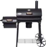 Intratuin houtskool barbecue met rookoven Texas grill Houston 155 x 78 x 132 cm + Intratuin barbecue hoes - Afbeelding 4