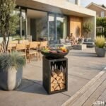 ASH Plancha BBQ Grill Vuurschaal Barbecue Zwart Grillplaat - Afbeelding 3